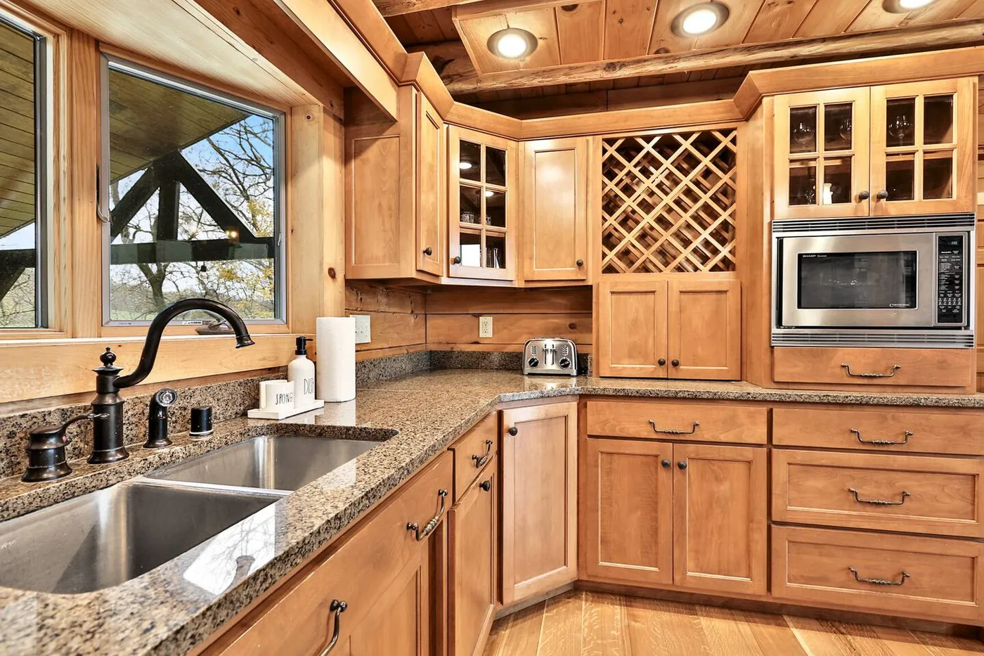 Knobview Lodge kitchen sink